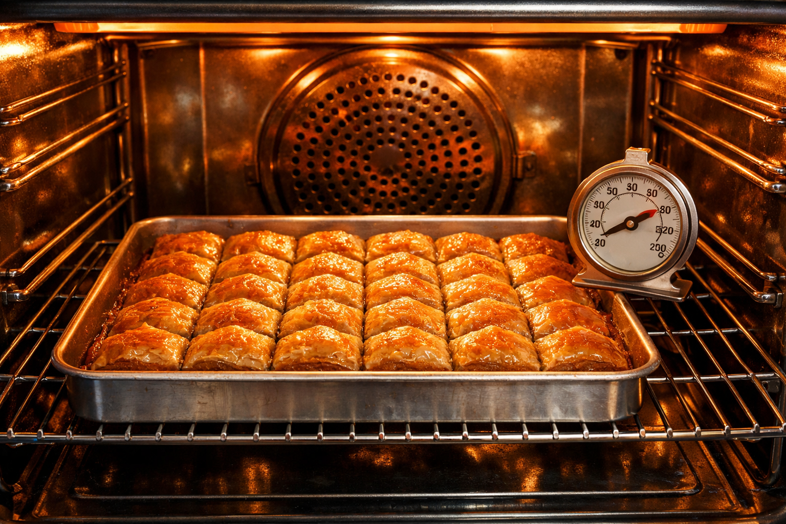 Fırın ısı dağılımı ve raf konumu şeması